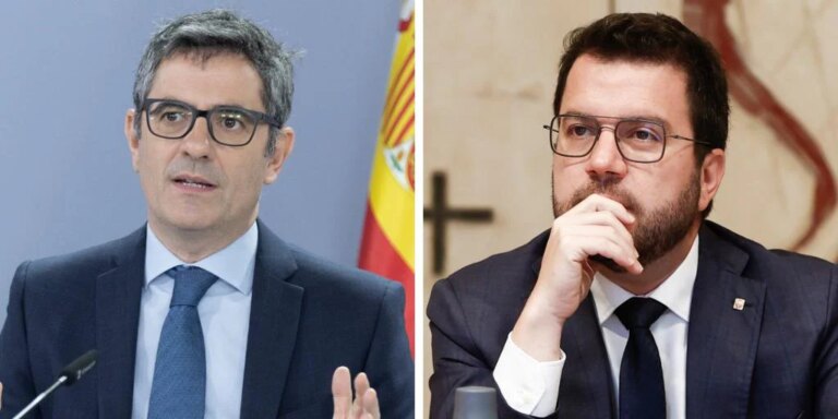 Aragonès plantea a Bolaños que la amnistía debe aplicarse con «celeridad y objetividad»