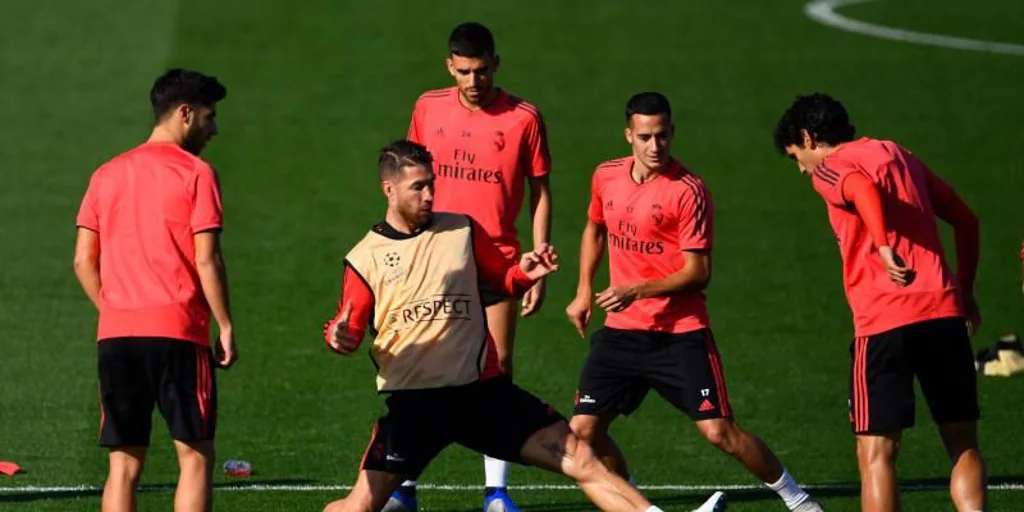 Ramos y Ceballos se ejercitan juntos en el gimnasio