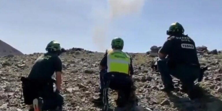 La Guardia Civil detona una granada de mano de la guerra en Huesca