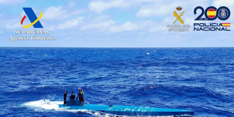 Hunden un 'narcosubmarino' cargado de cocaína para evitar la intervención de la droga