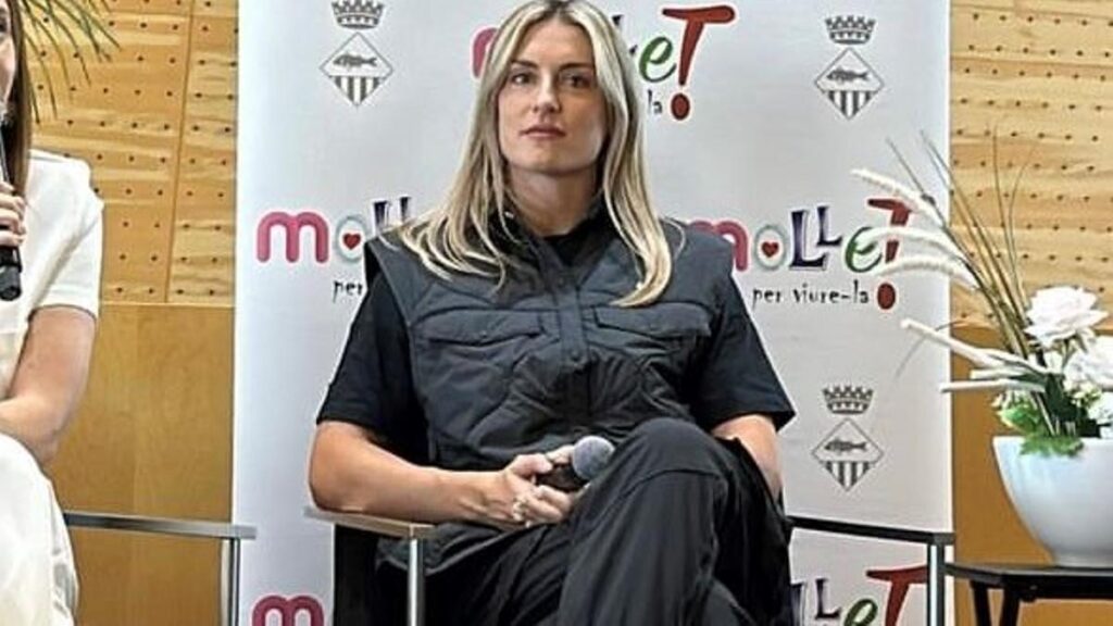 Alexia, en el acto de este jueves de Mollet.