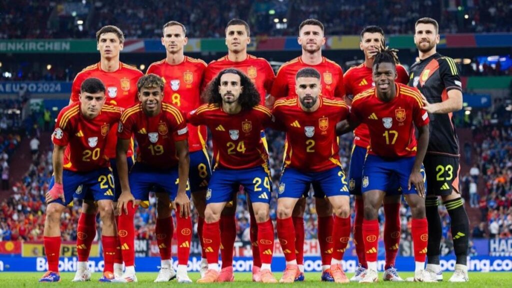 La alineación titular de España ante Italia