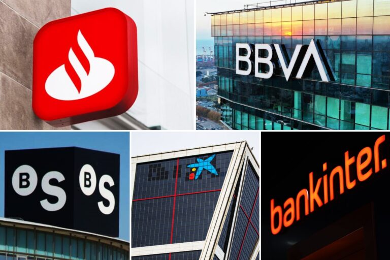 Bankinter, CaixaBank, Santander, Unicaja, BBVA y Sabadell caen con fuerza y lideran las ventas en el Ibex