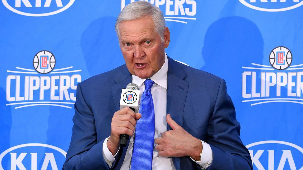 Jerry West en un acto de los Clippers
