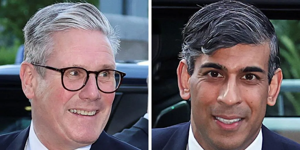 Una encuesta de YouGov sugiere que Sunak ganó su primer debate electoral frente a Starmer