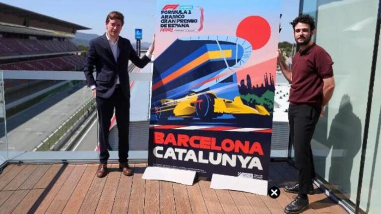 Oriol Sagrera, CEO del Circuit, ha presentado el cartel del GP de España de F1, obra del ilustrador Jordi Ferrándiz
