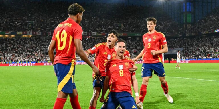 España 4 - Georgia 1: España viaja en globo al encuentro de Alemania