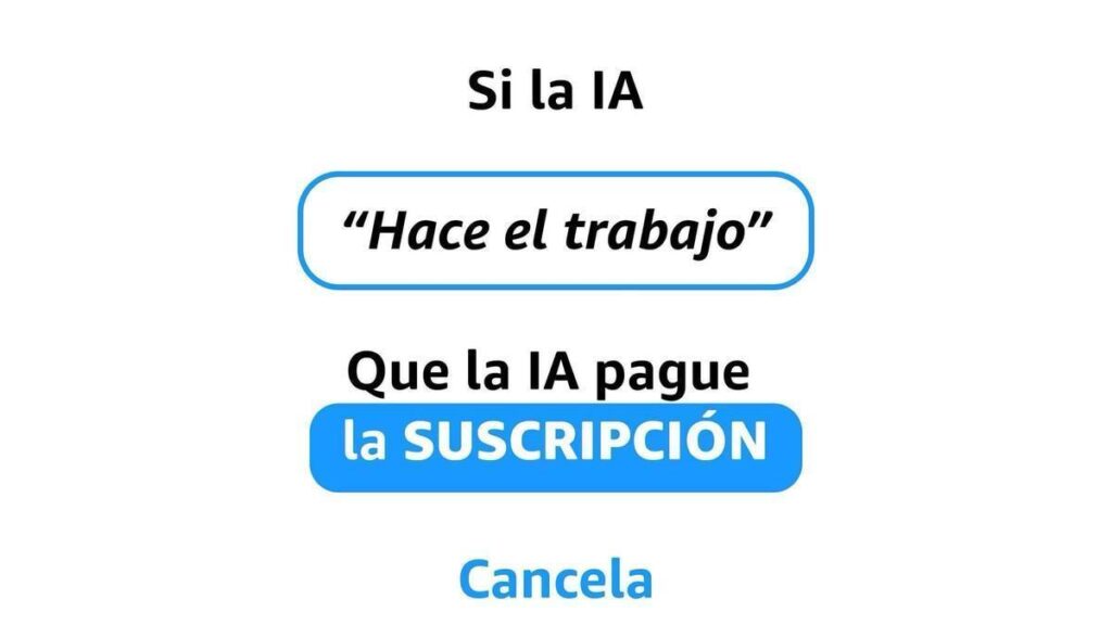 Uno de los memes de protesta que se hizo viral tras conocer los doblajes por IA en el sector