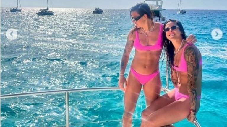 Jennifer Hermoso y Misa Rodríguez en una foto en Instagram.