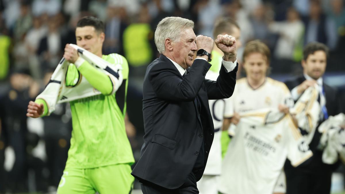 El entrenador del Real Madrid, Carlo Ancelotti.