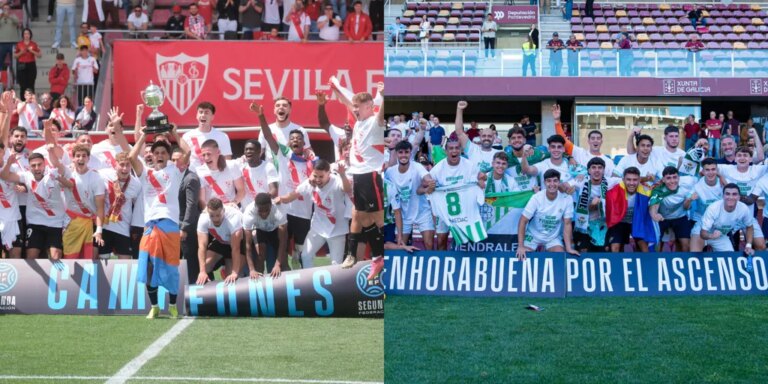 Los ascensos de los filiales sevillanos, un peldaño menos respecto a los mayores