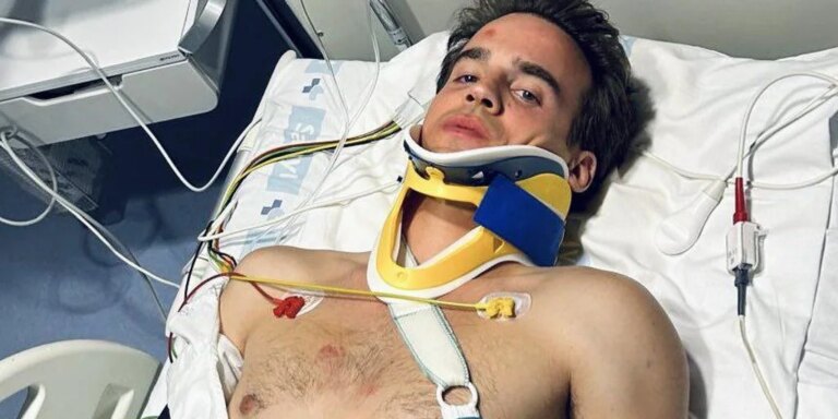 Dura cogida de Gonzalo Caballero en Alba de Tormes