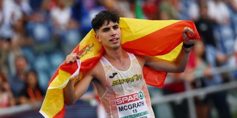 El español Paul McGrath, plata en los 20 kilómetros marcha