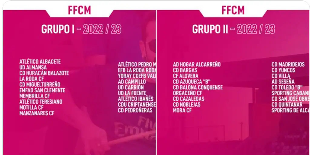 La federación hace oficial los dos grupos de Preferente de Castilla-La Mancha