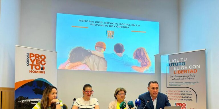 Proyecto Hombre Córdoba duplica la atención a personas con adicciones en el último año