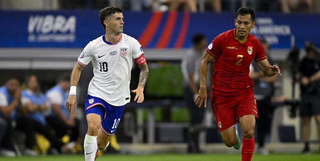 Pulisic guía el triunfal debut de EEUU en 'su' Copa América ante una frágil Bolivia