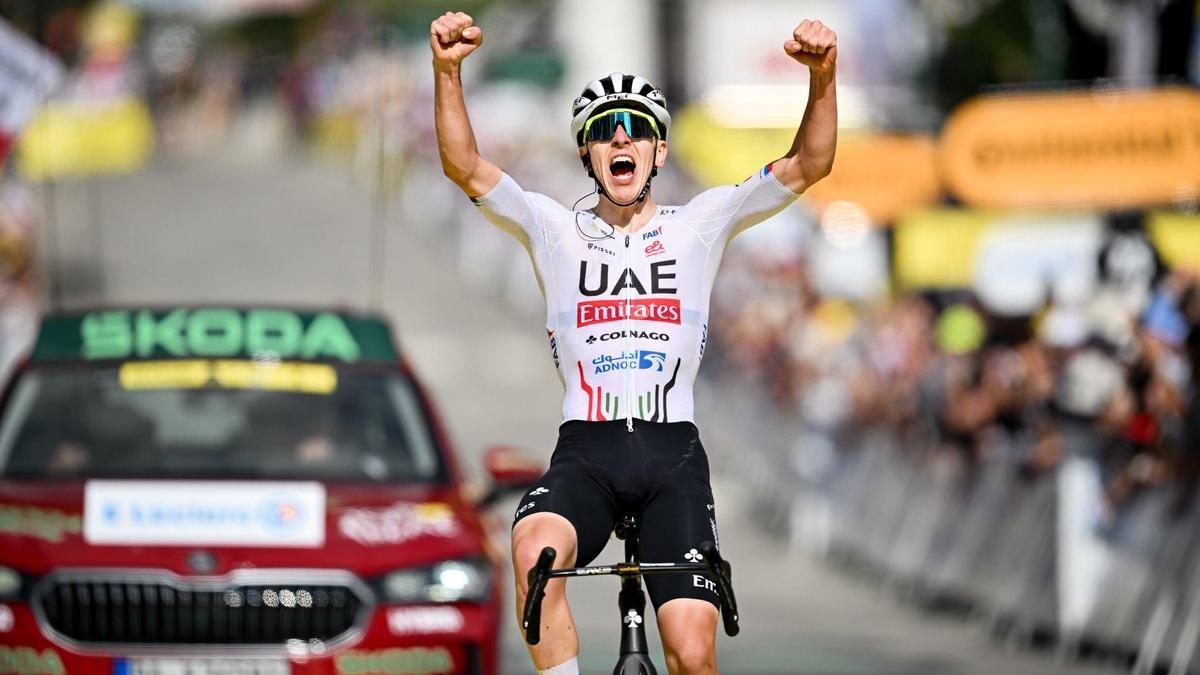 Tadej Pogacar se anota la victoria en la cuarta etapa del Tour.