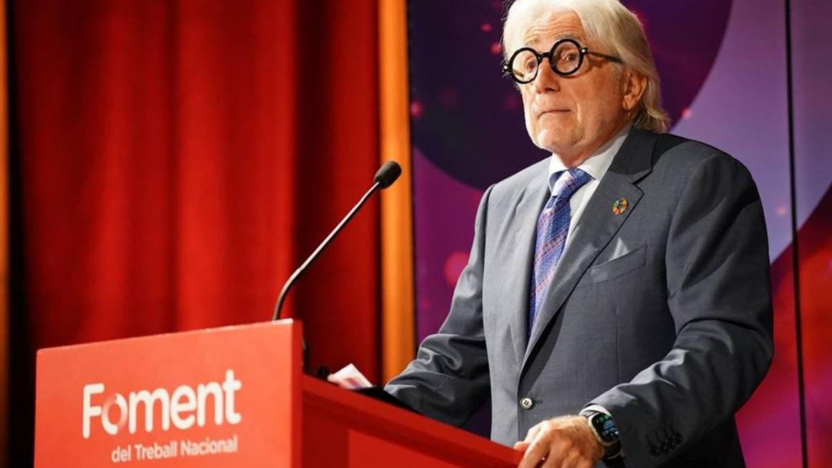 El president de Foment, Josep Sánchez Llibre.