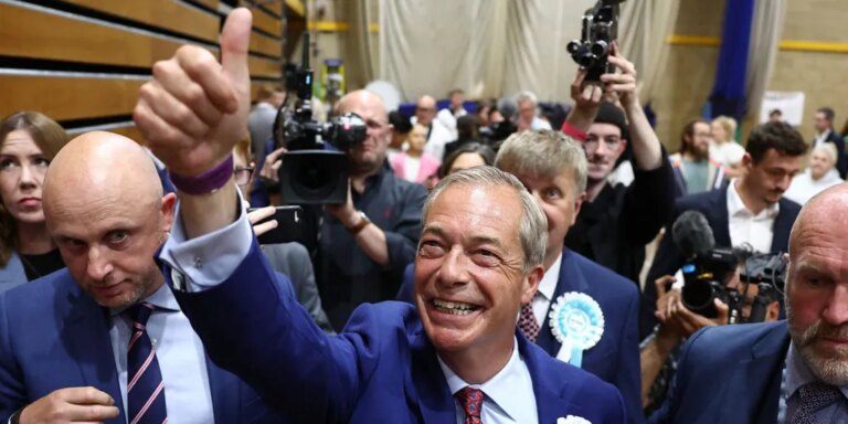 Farage logra entrar al Parlamento británico tras absorber la mitad del voto conservador en su circunscripción