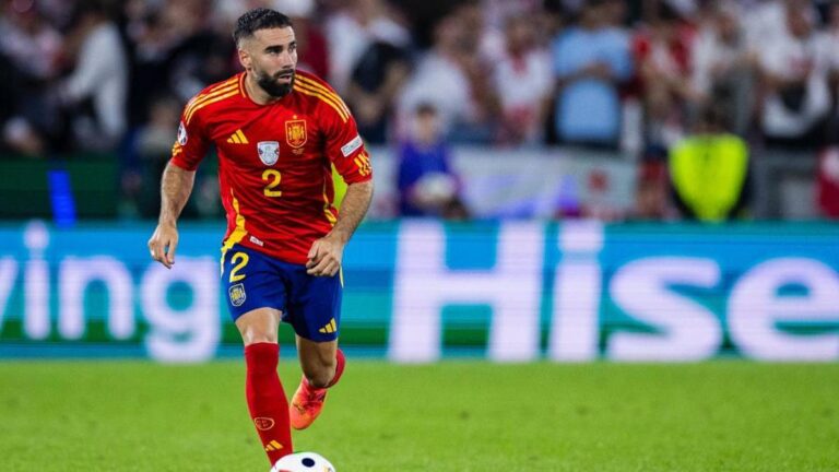 Dani Carvajal, en el partido ante Georgia