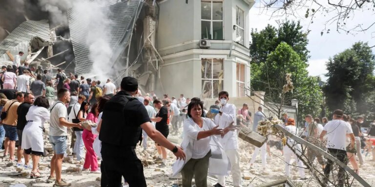 Ucrania descubre componentes occidentales en el misil ruso que alcanzó el hospital infantil de Kiev