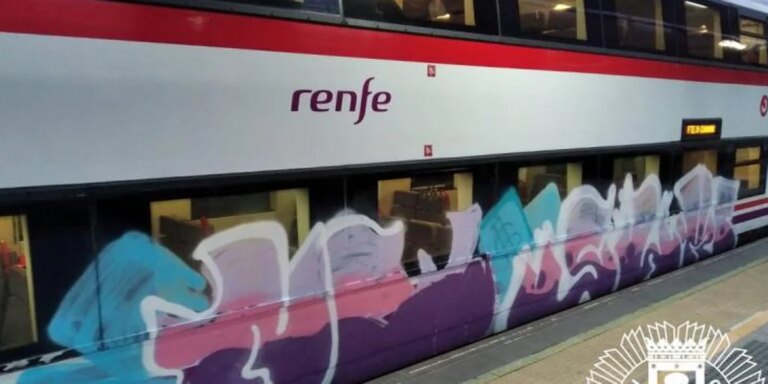 Detenidos cinco grafiteros por causar daños por valor de más de 150.000 euros en vagones de Metro