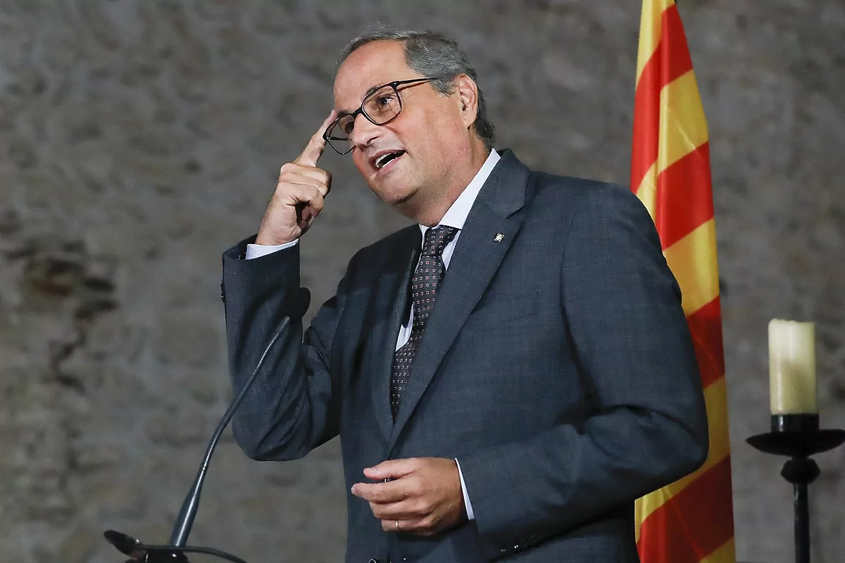 Torra abre la vía al debate sobre el liderazgo de Puigdemont: "Es una reflexión que debería hacer todo el mundo"