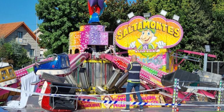 La atracción donde murió un hombre funcionó sin licencia en otras fiestas de Vigo