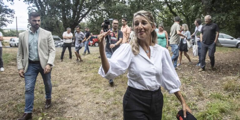Yolanda Díaz se suma al frente 'anti Altri' y pone en duda el apoyo del Gobierno