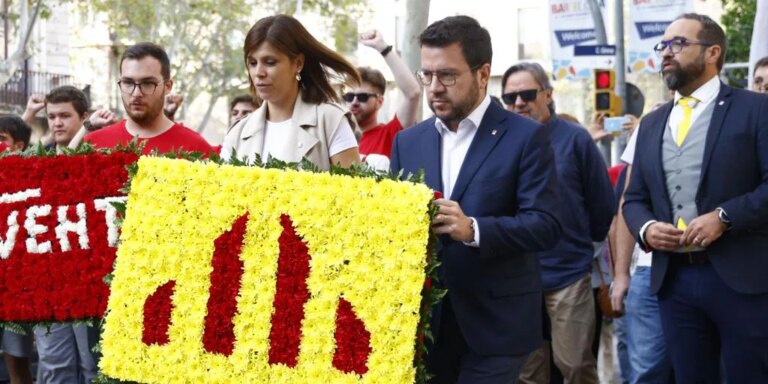 Cataluña celebra con normalidad su primera Diada sin el independentismo en el Govern