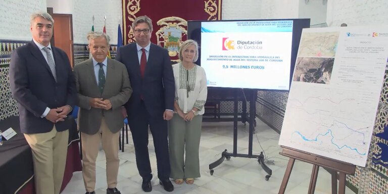 La Diputación de Córdoba anuncia una obra de 9,5 millones euros para mejorar el abastecimiento de la zona sur