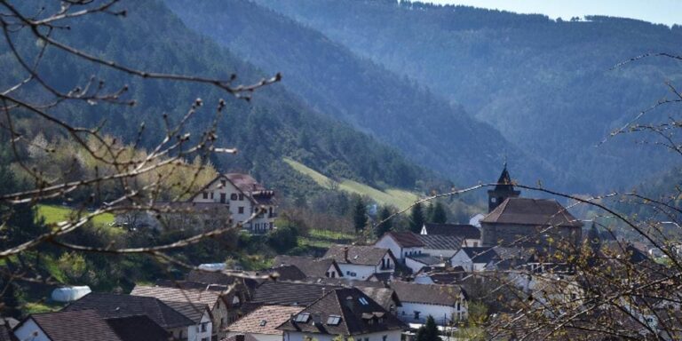 El pueblo de Navarra rodeado de praderas verdes y cerca de uno de los bosques más extensos de Europa: dónde está y cómo llegar