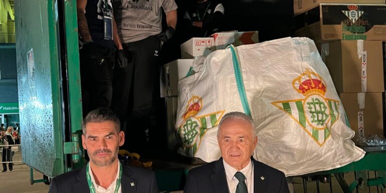 El beticismo se vuelca con los damnificados por la DANA de Valencia