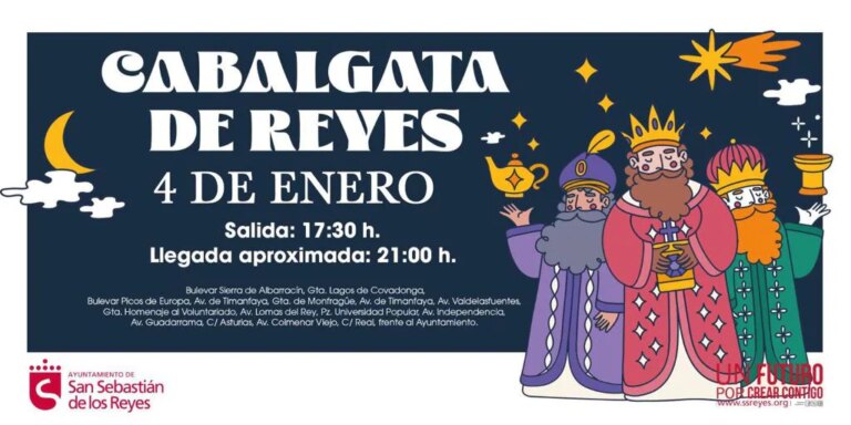 San Sebastián de los Reyes adelanta al sábado su cabalgata de Reyes por la previsión de lluvias el domingo
