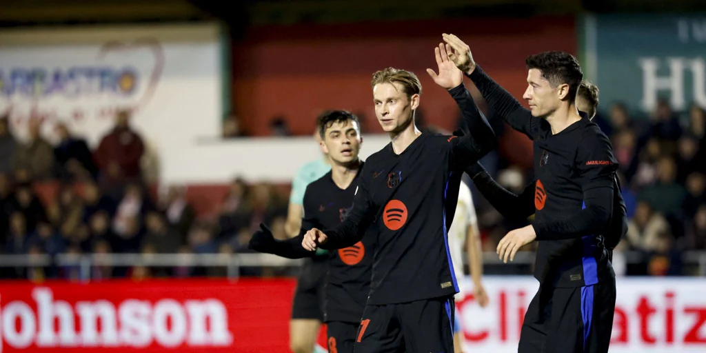 El Barça sin VAR arrasa al Barbastro