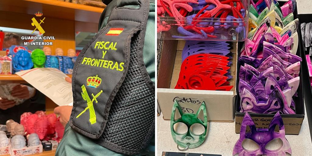 La Guardia Civil incauta 119 armas prohíbidas que se vendían como «artículos de autodefensa feminista» en Bilbao