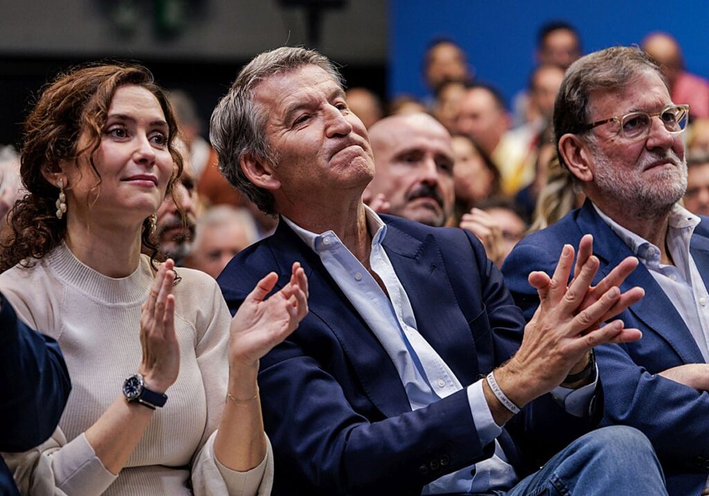 El PP arropa a Feijóo en Madrid con la promesa de recuperar «orden, seguridad y prosperidad»