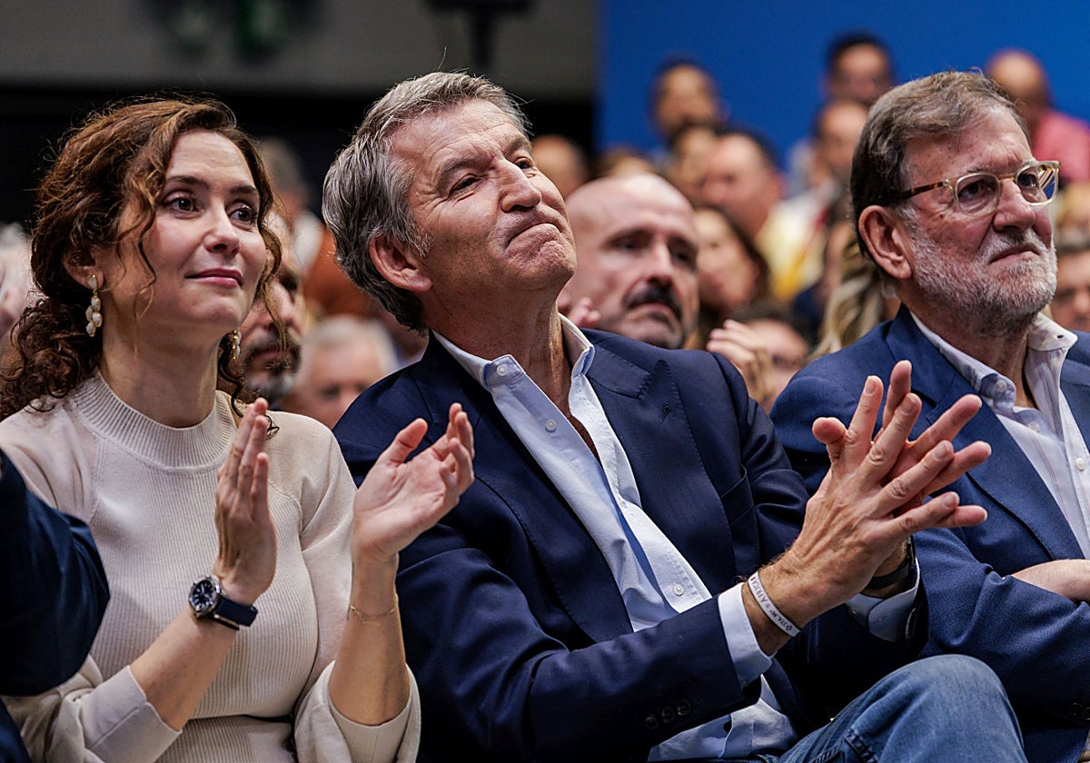 El PP arropa a Feijóo en Madrid con la promesa de recuperar «orden, seguridad y prosperidad»